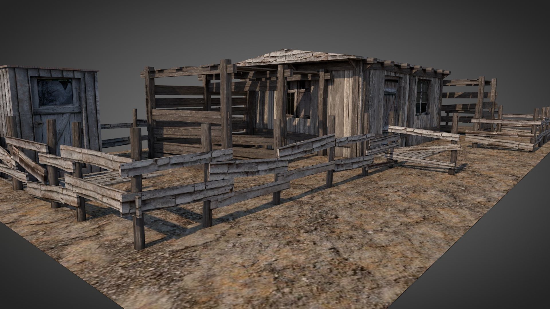 Anatolian Village Shack 3 Low-poly 3D model_9