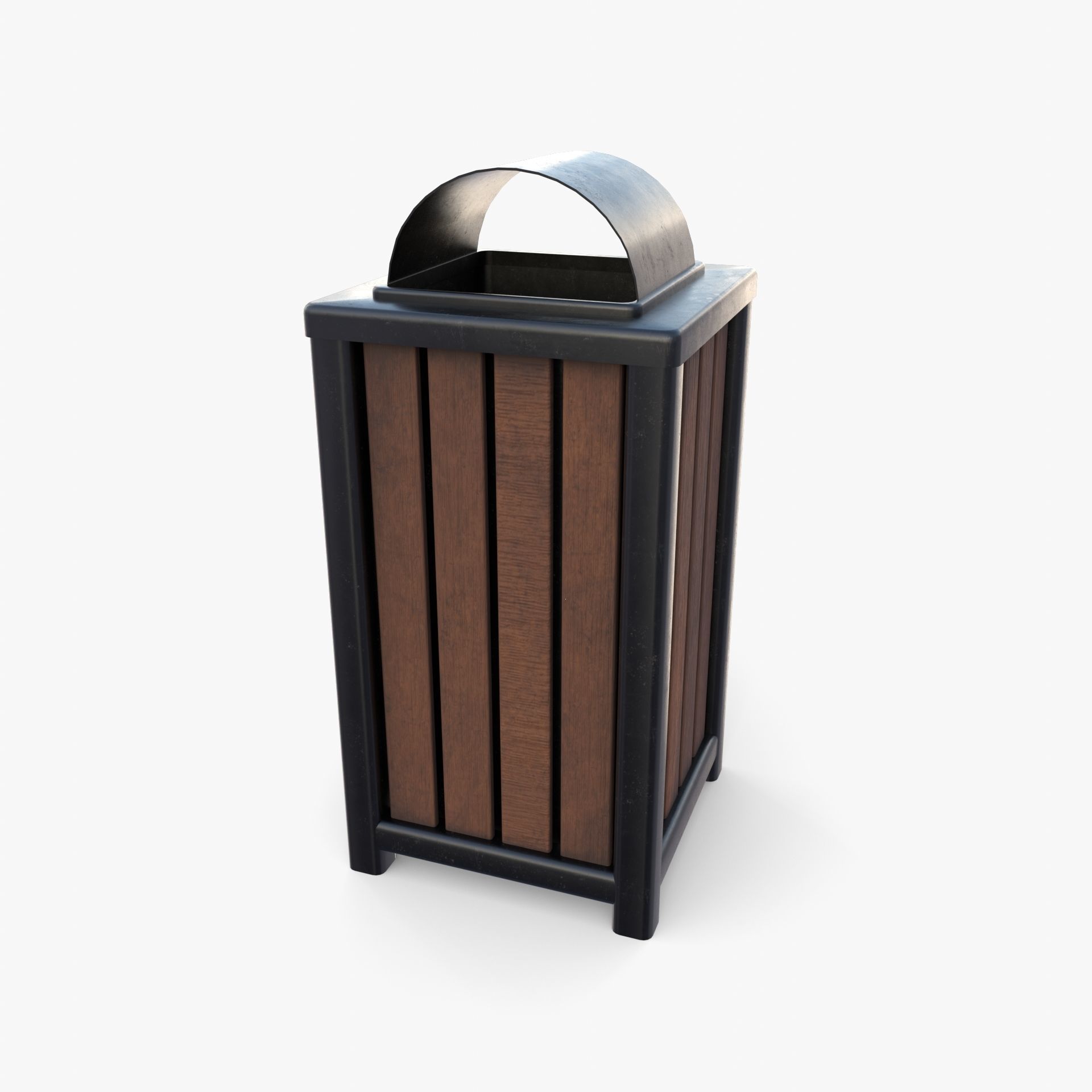 Trash can v3 3D model_5