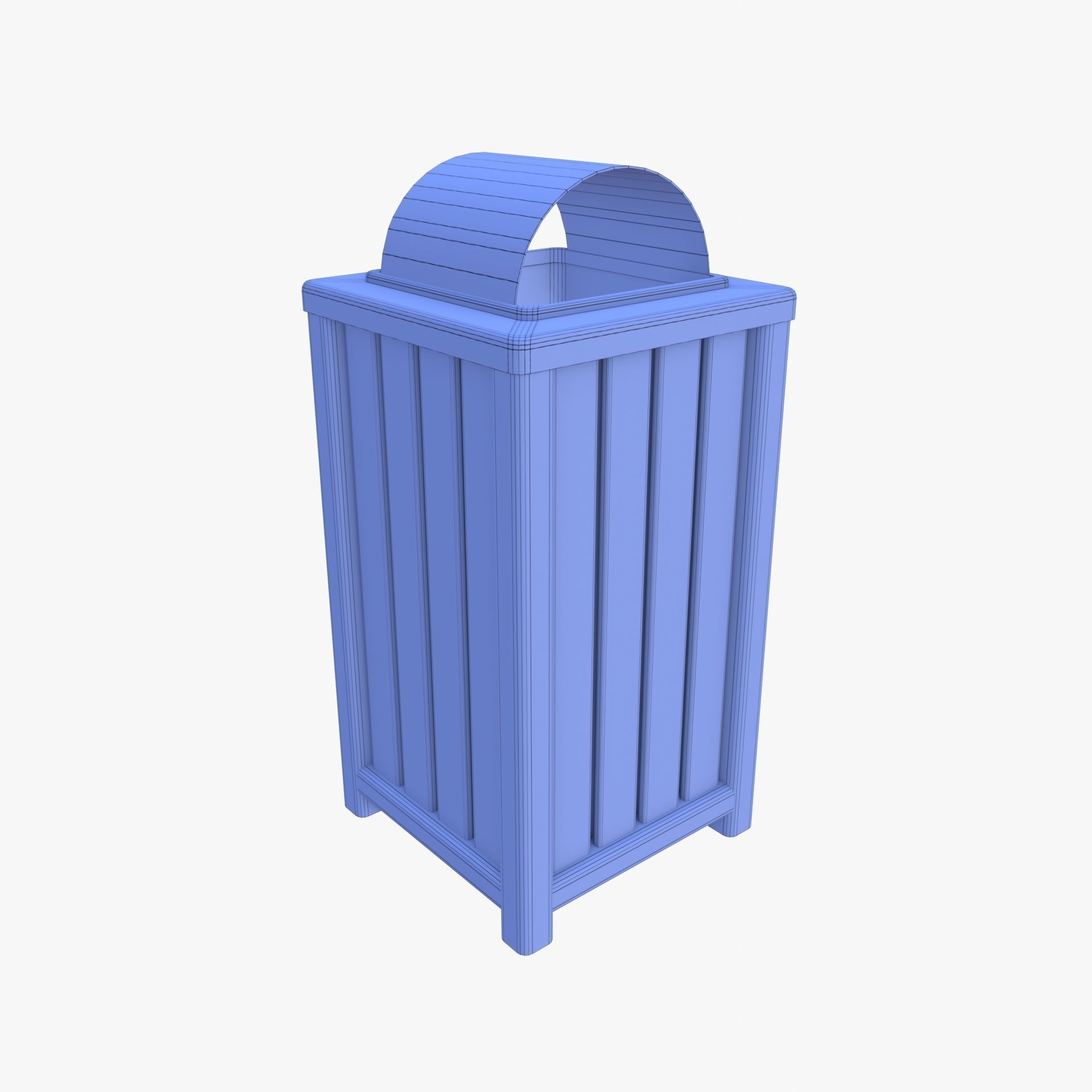 Trash can v3 3D model_9