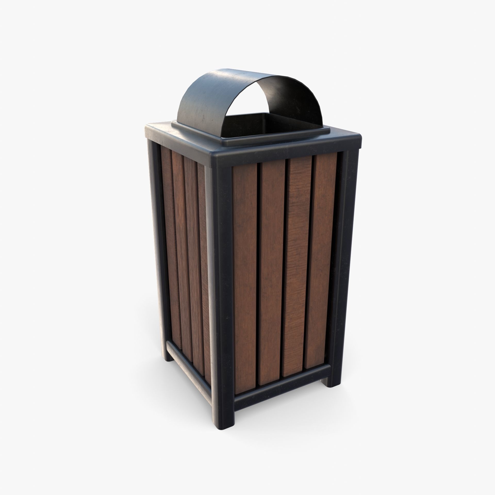 Trash can v3 3D model_4