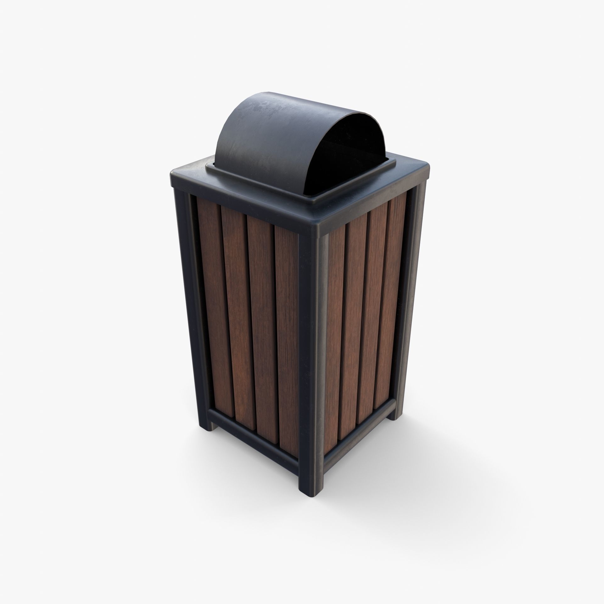 Trash can v3 3D model_8