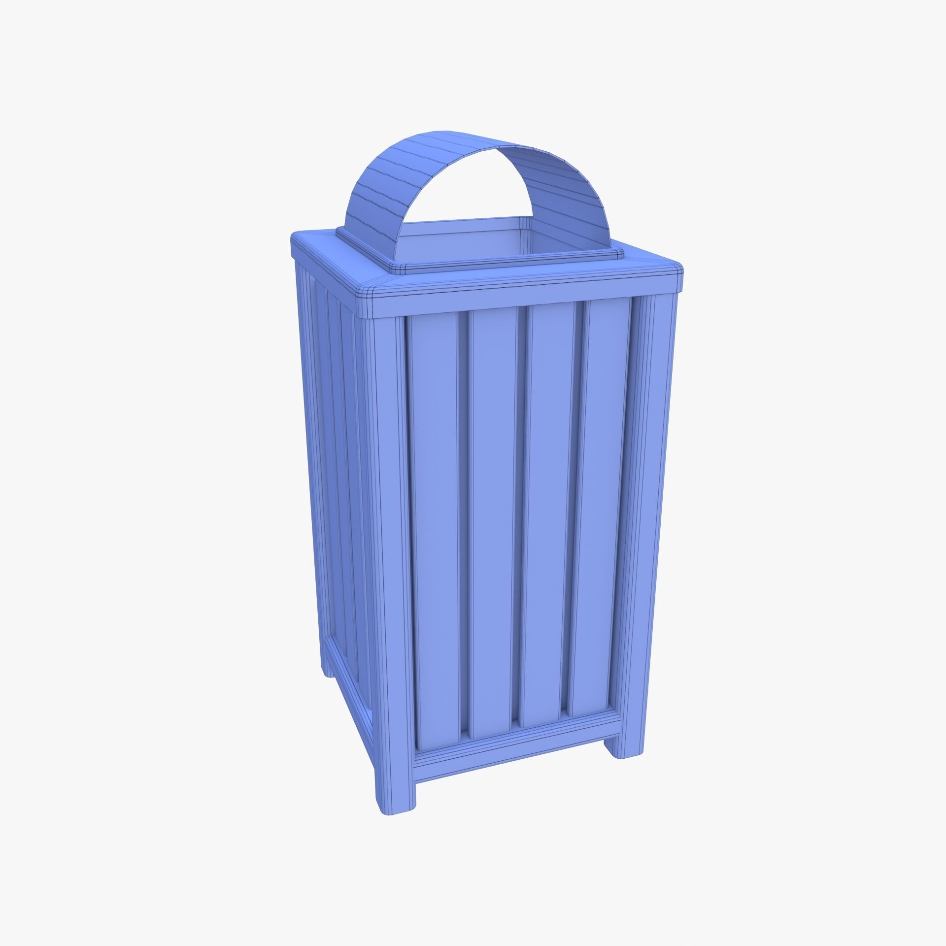 Trash can v3 3D model_10