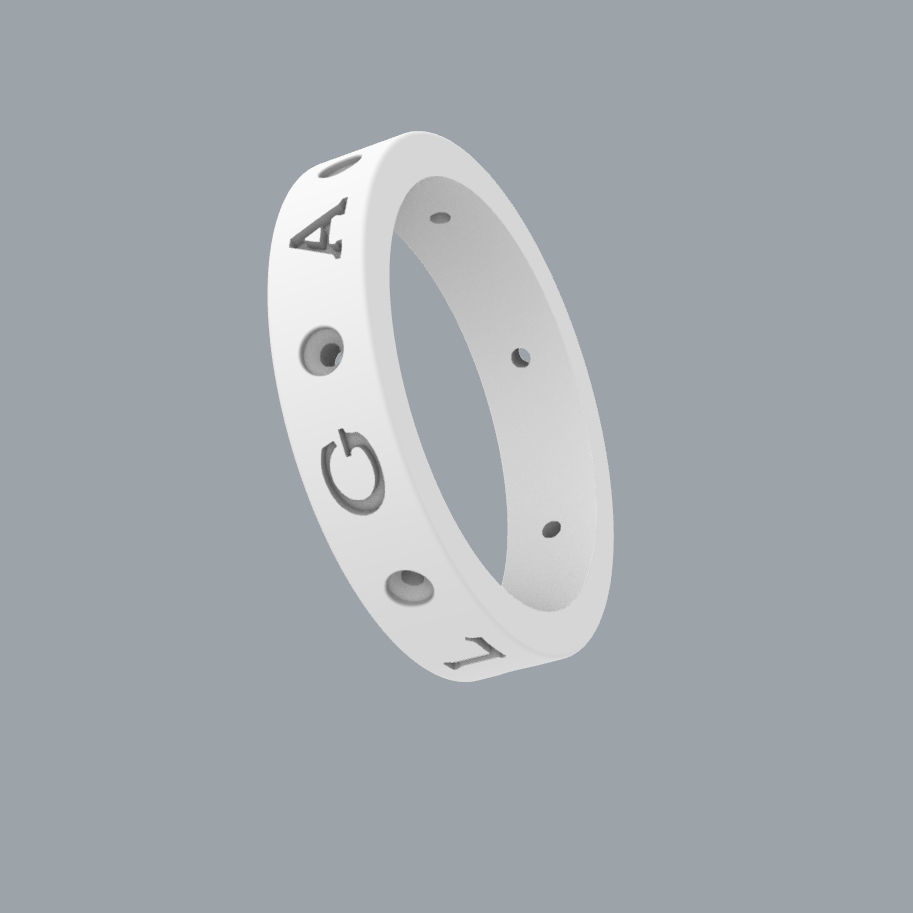 3d model ring Bulgari 3D 3D print model_9