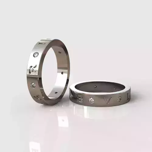 3d model ring Bulgari 3D 3D print model