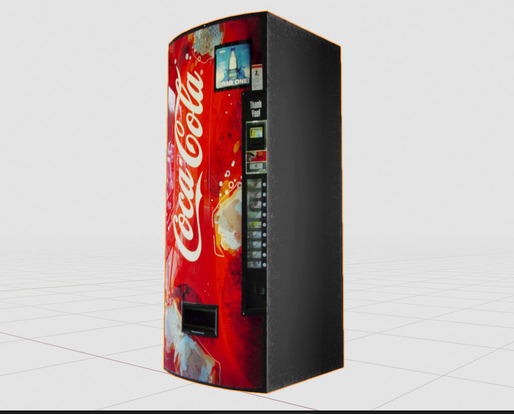 3D model Coke Vending Machine VR / AR / low-poly | CGTrader