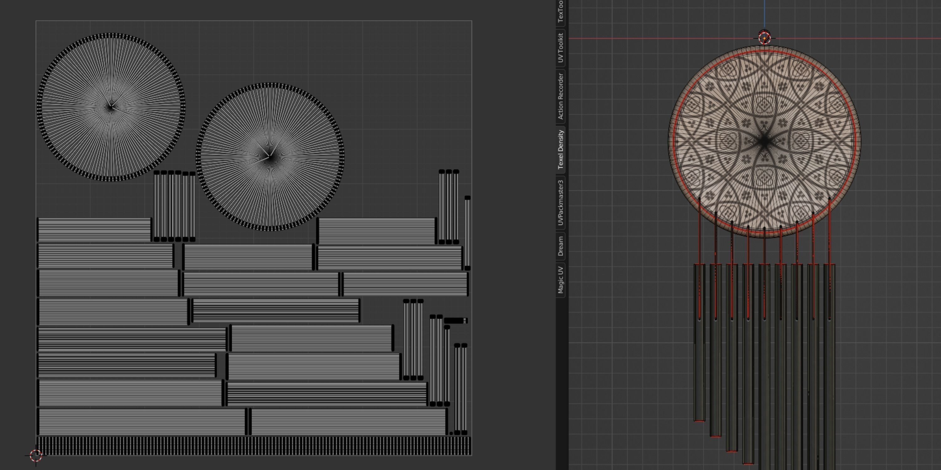 Flower Of Life Chime Low-poly 3D model_4