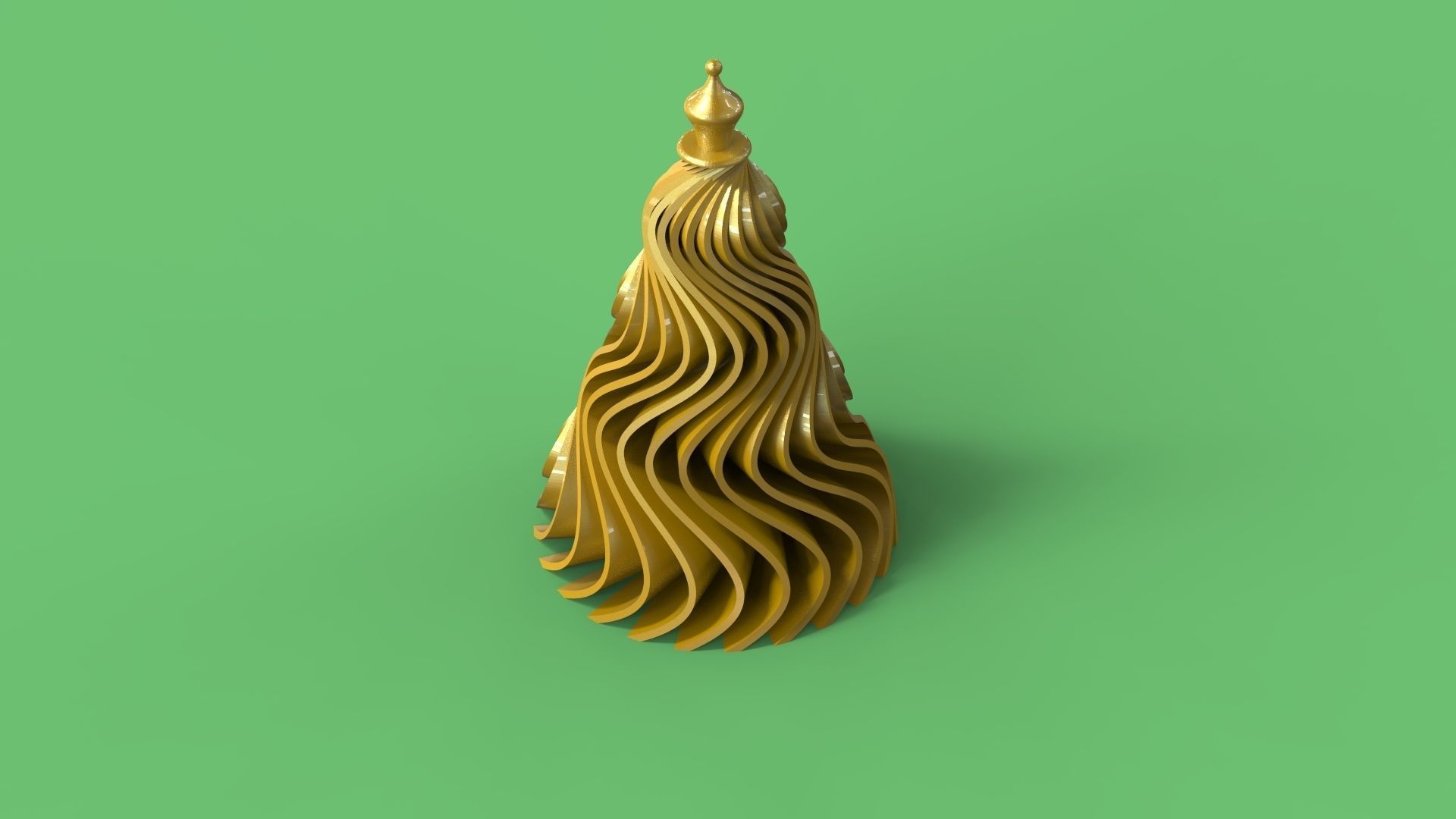 Spiral Christmas Tree 3D print model_1