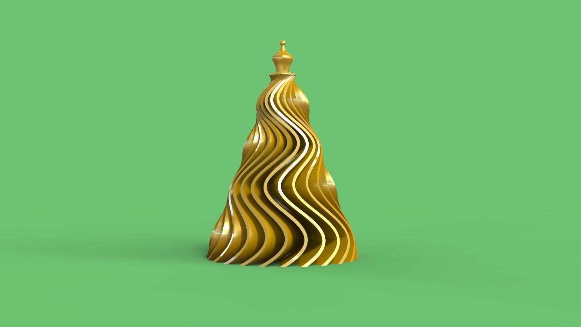 Spiral Christmas Tree 3D print model_3