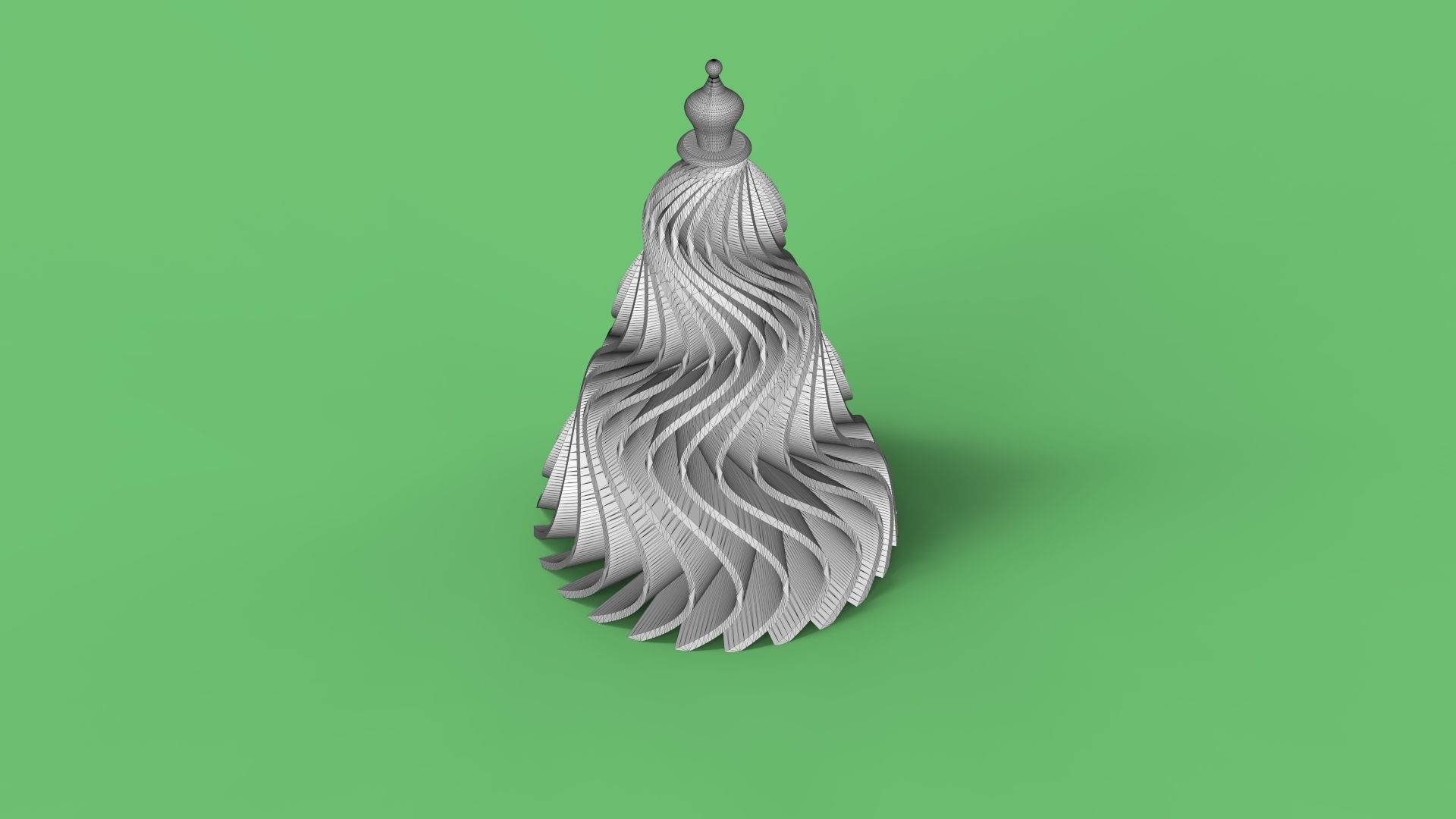 Spiral Christmas Tree 3D print model_2