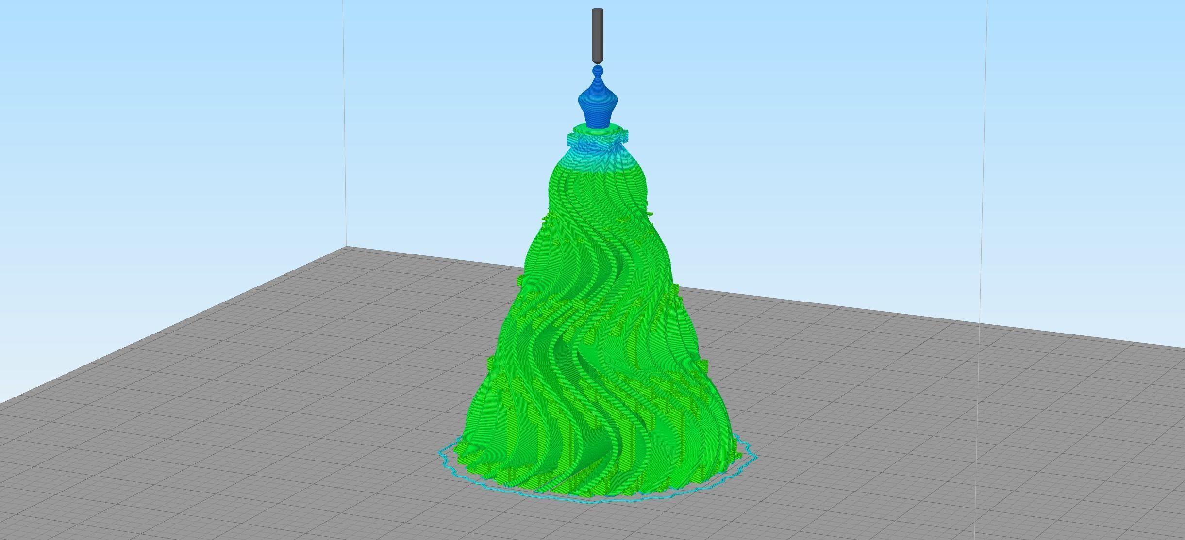 Spiral Christmas Tree 3D print model_4