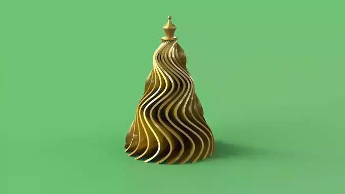 Spiral Christmas Tree 3D print model