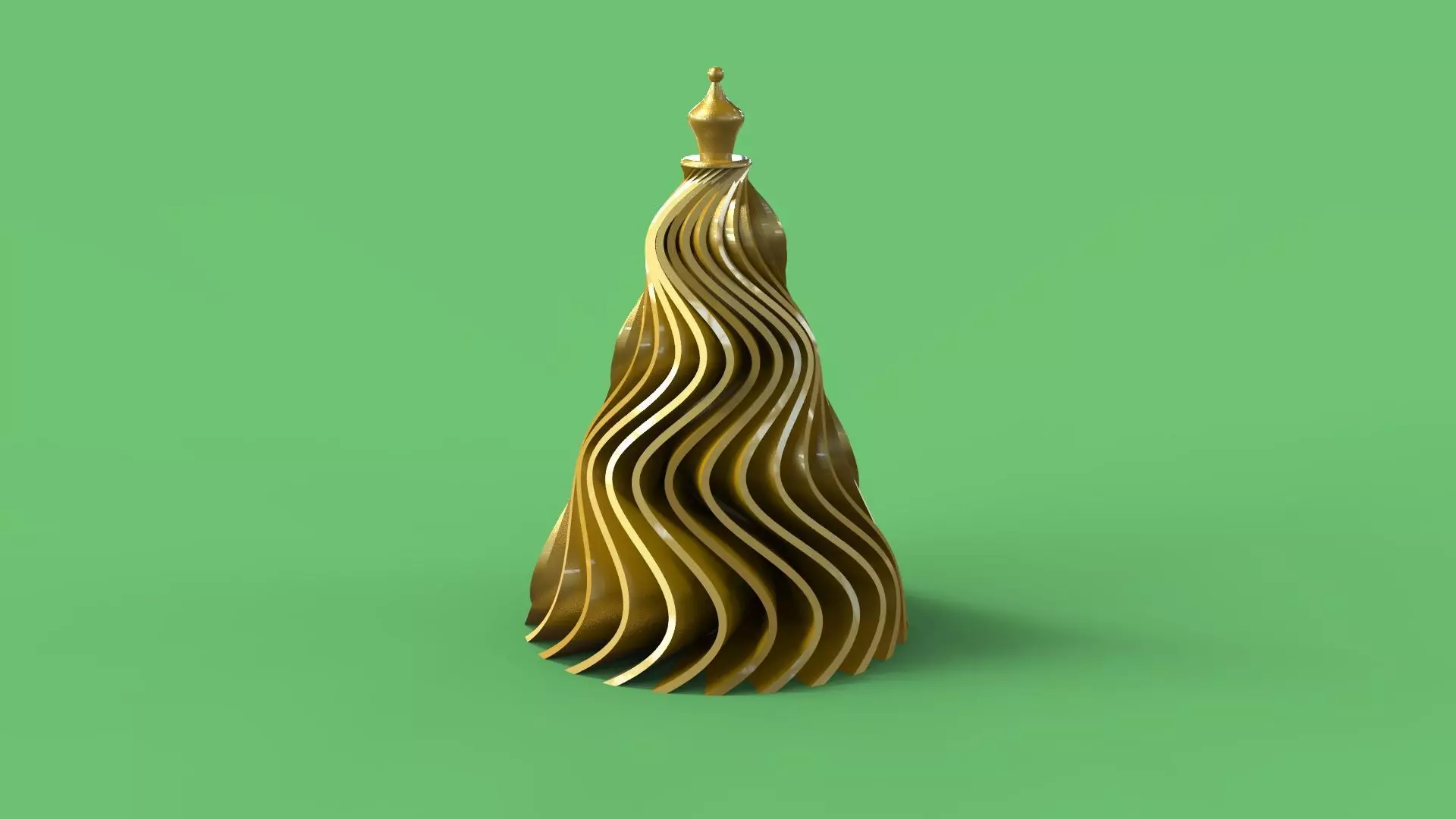 Spiral Christmas Tree 3D print model_0