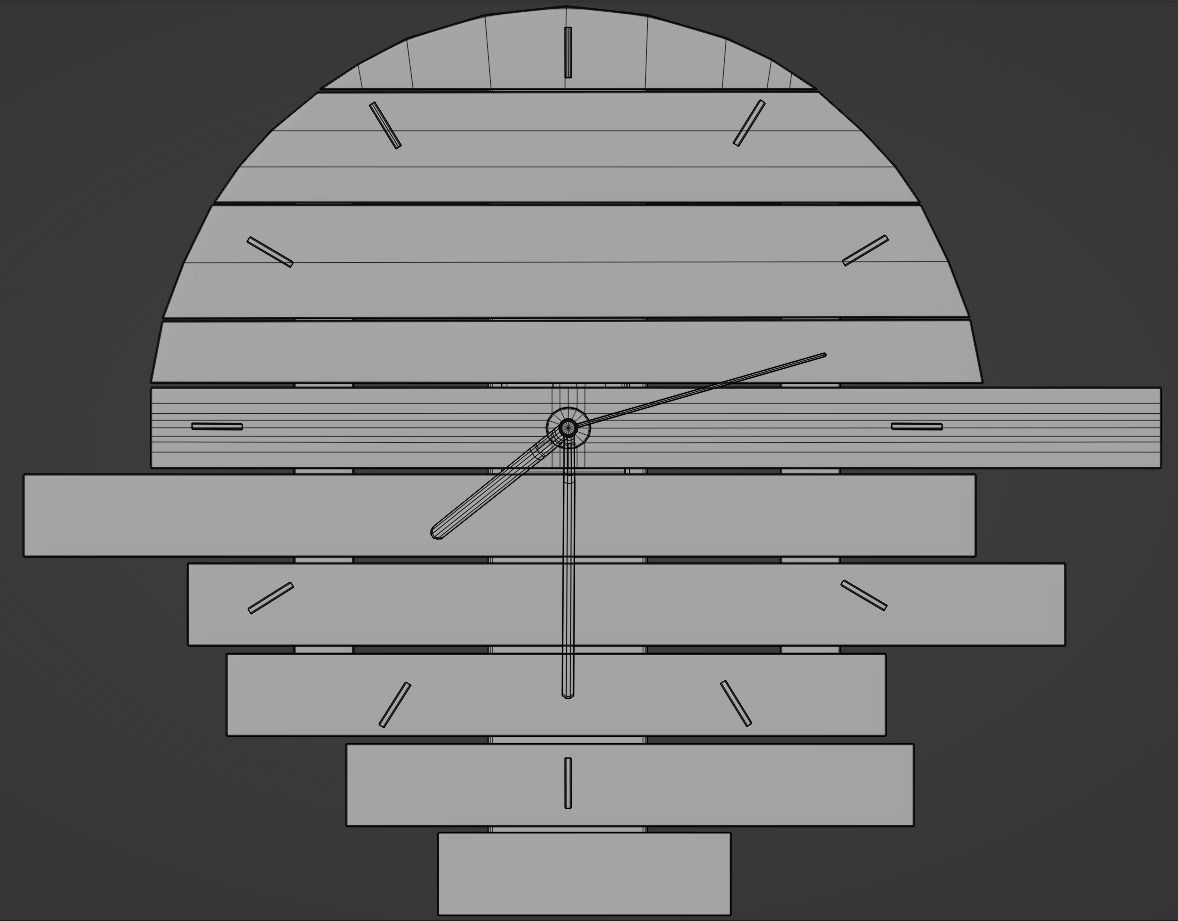 Design clock 3D model_4