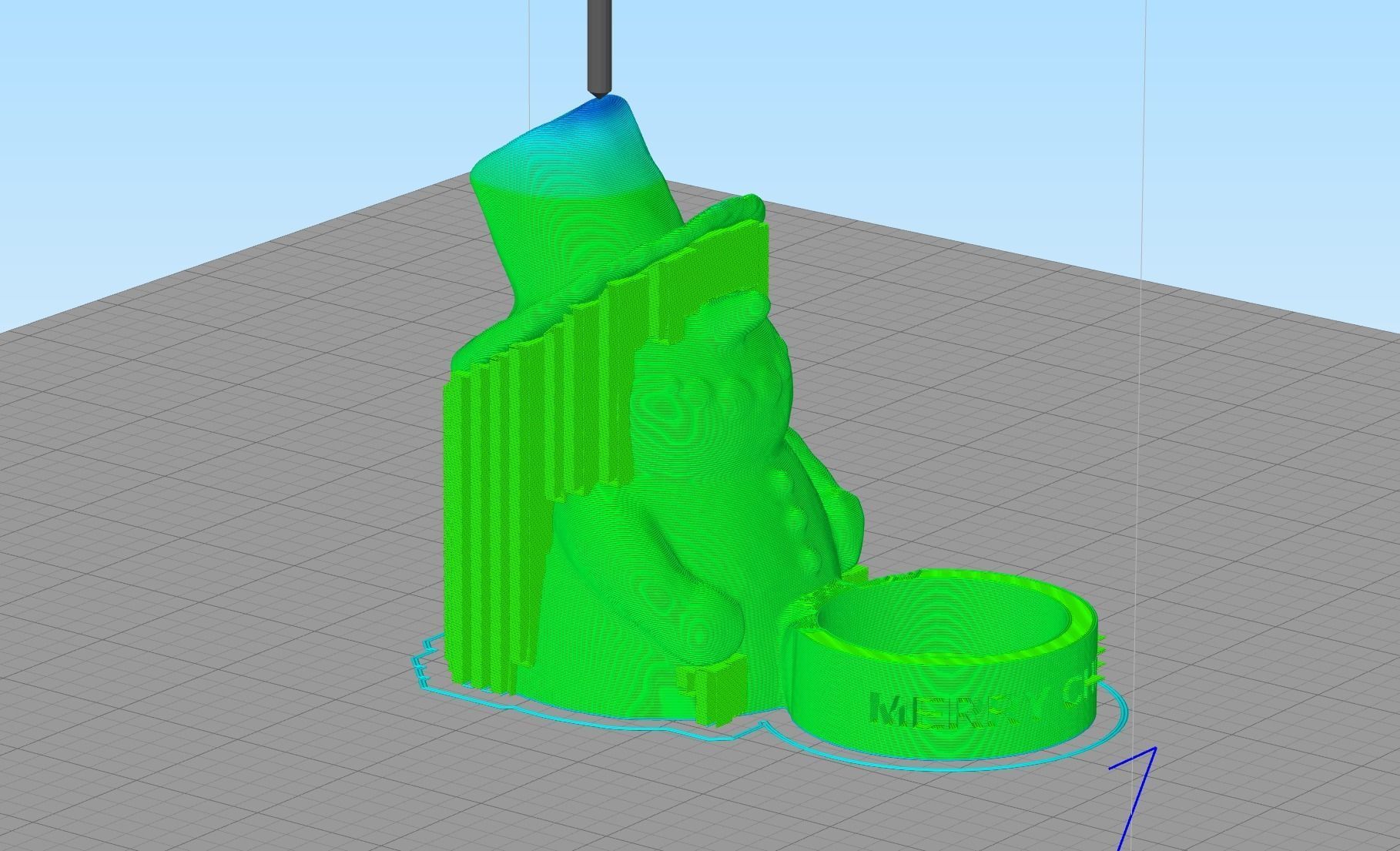 Snowman tealight 3D print model_5