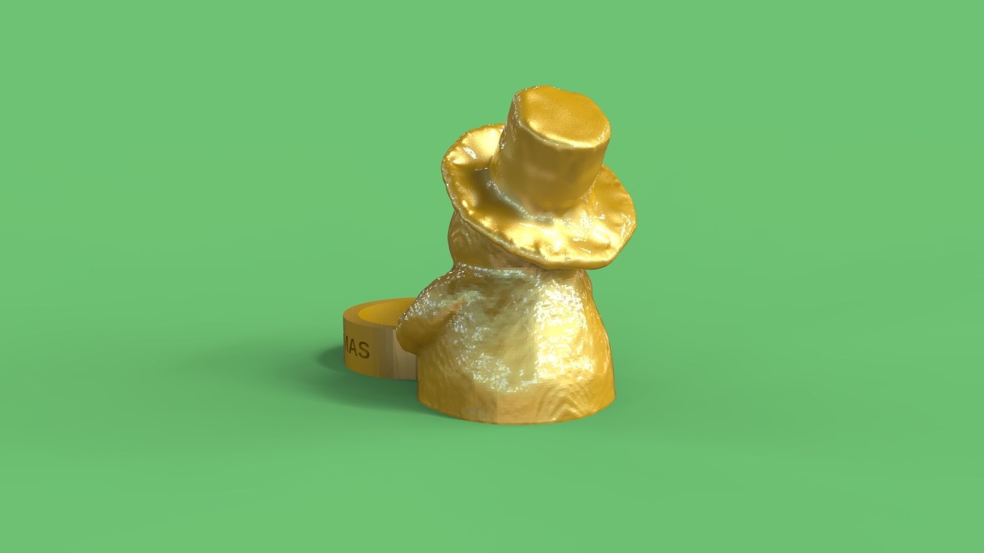 Snowman tealight 3D print model_1