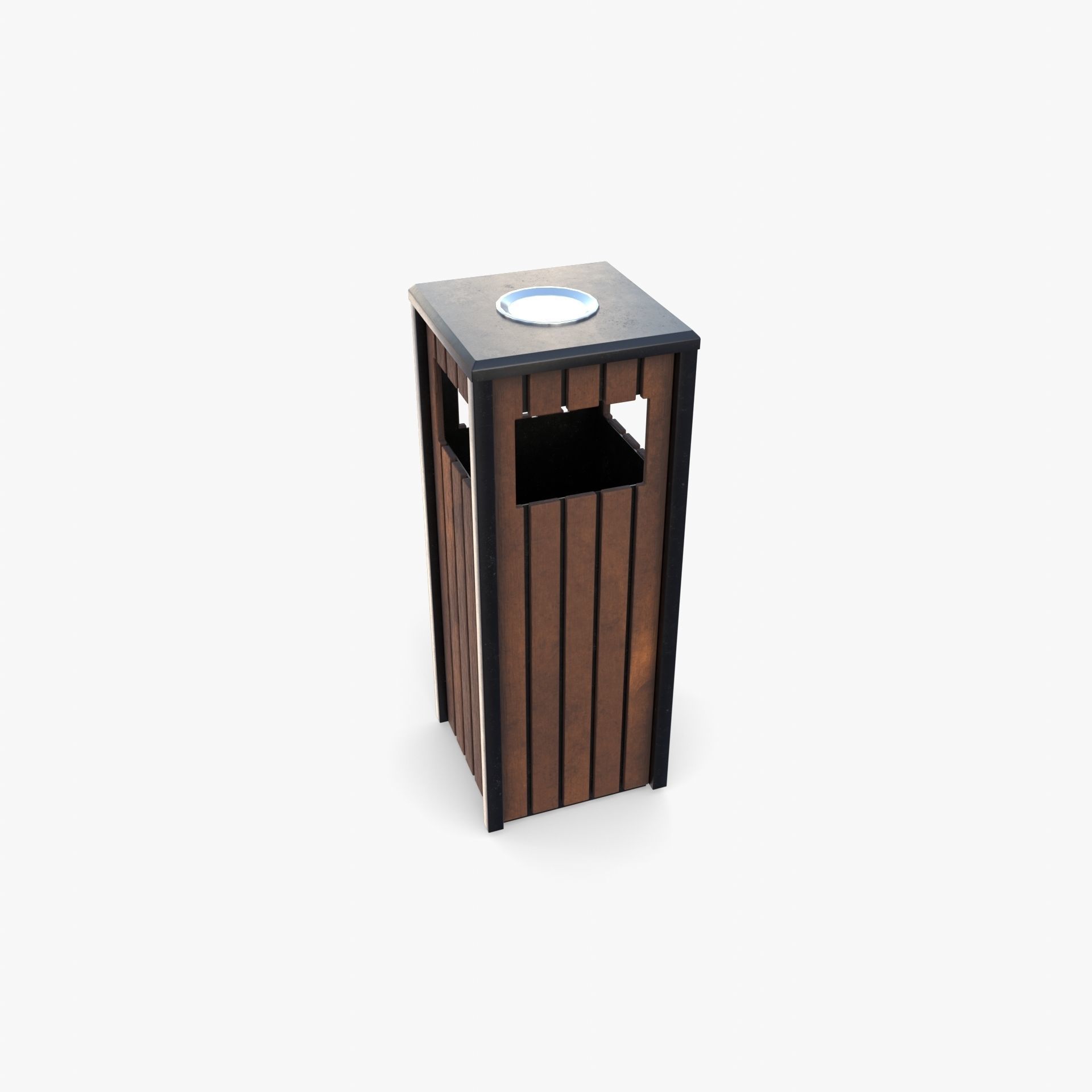Trash can v4 3D model_6