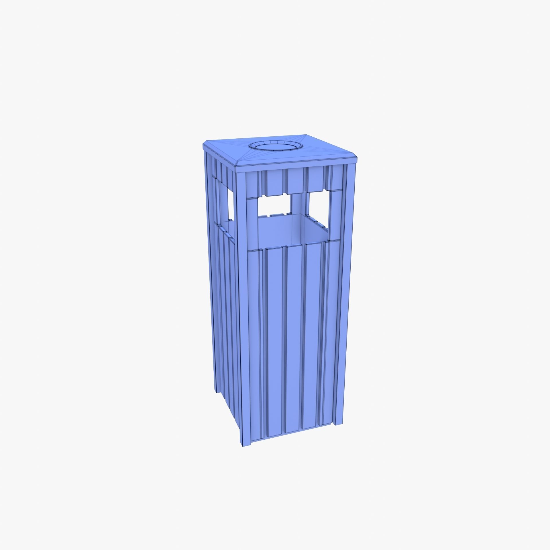 Trash can v4 3D model_10
