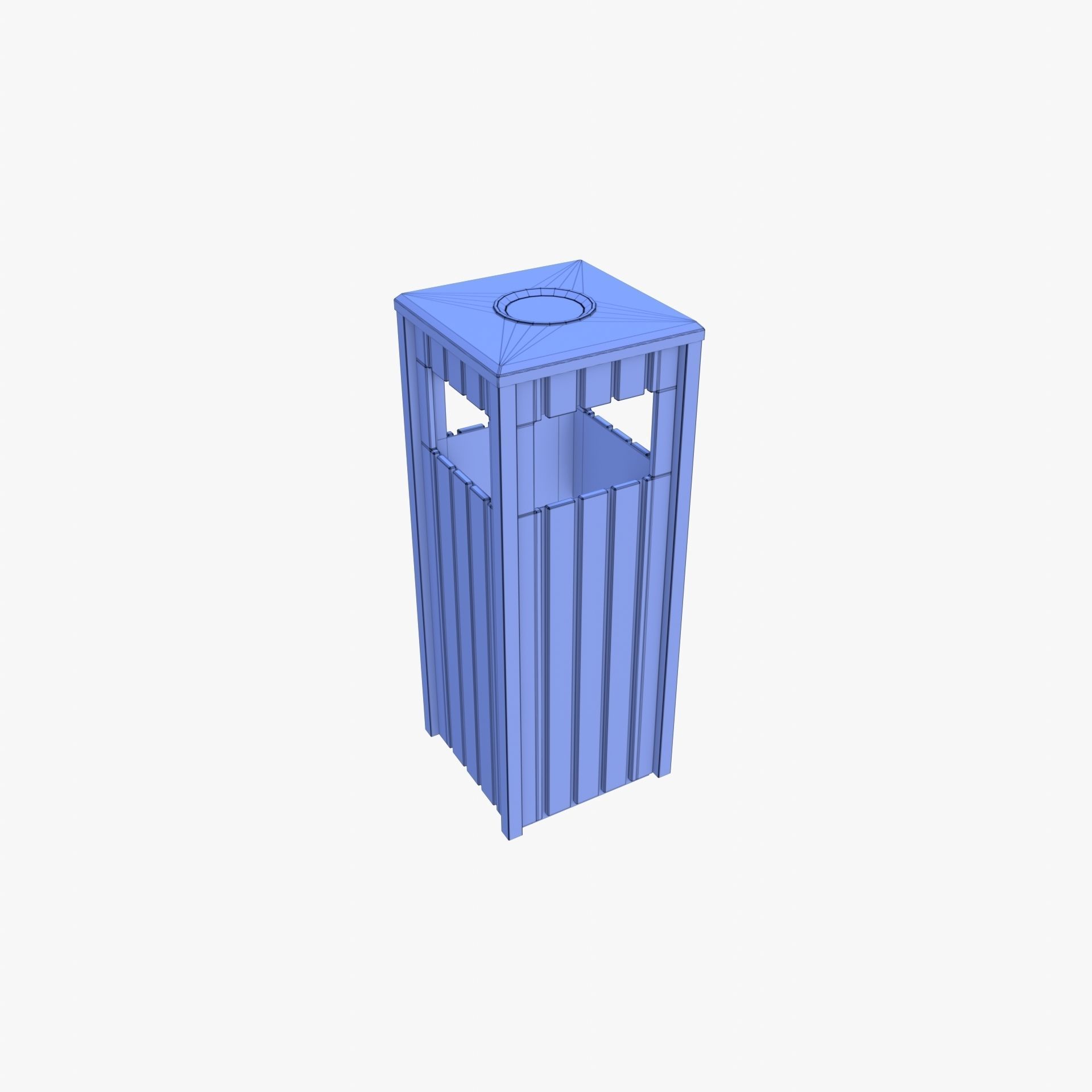 Trash can v4 3D model_11