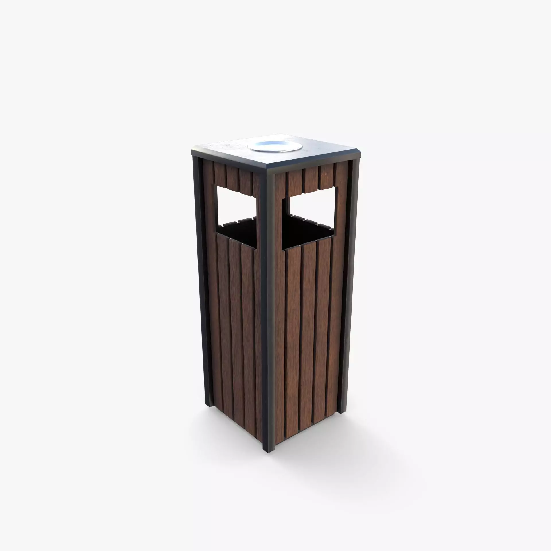 Trash can v4 3D model_0