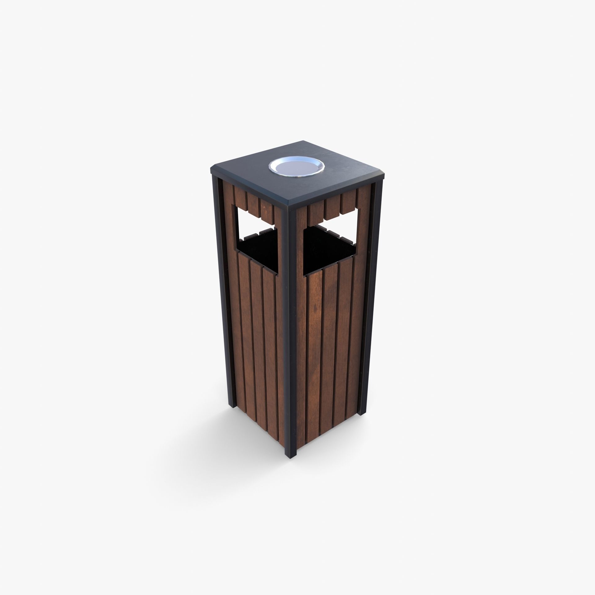 Trash can v4 3D model_5