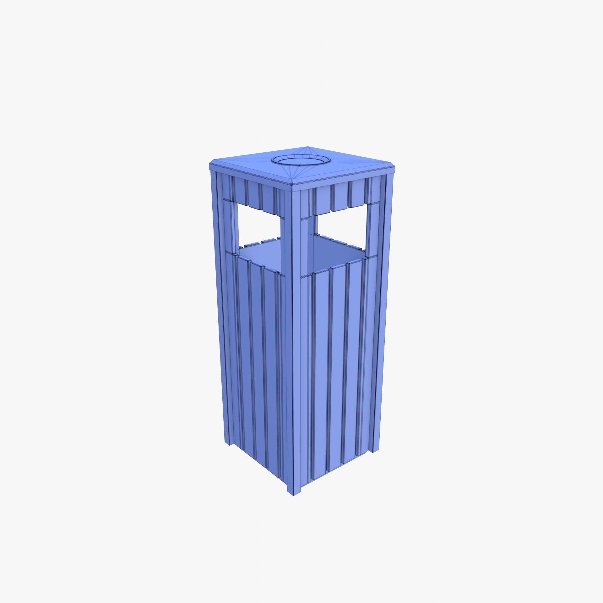 Trash can v4 3D model_9