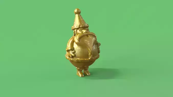 Dwarf Santa Claus 3D print model
