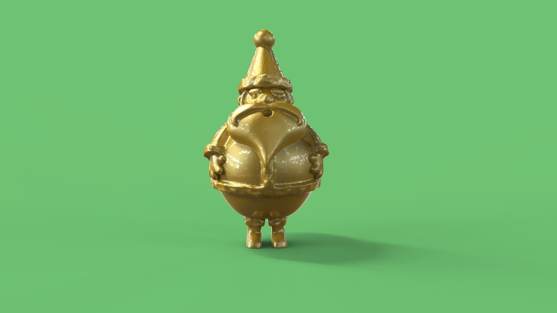 Dwarf Santa Claus 3D print model_1