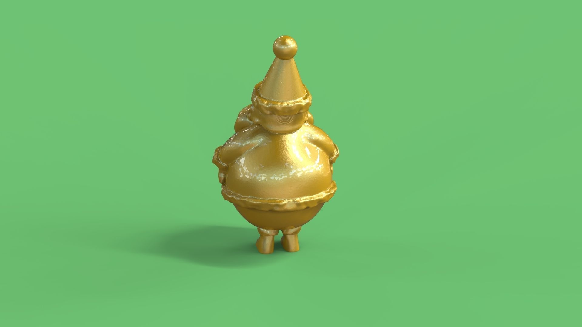Dwarf Santa Claus 3D print model_3