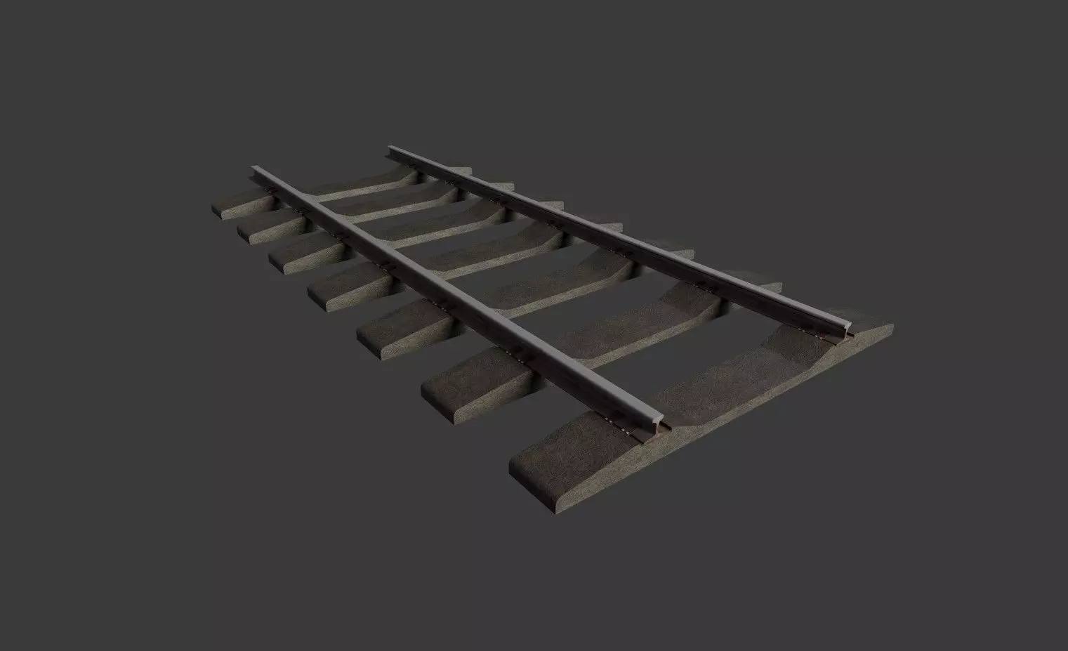 Rail 4M Low-poly 3D model_0