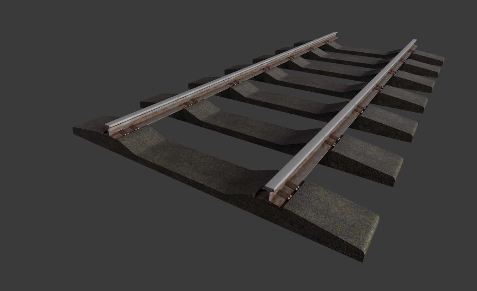 Rail 4M Low-poly 3D model_1