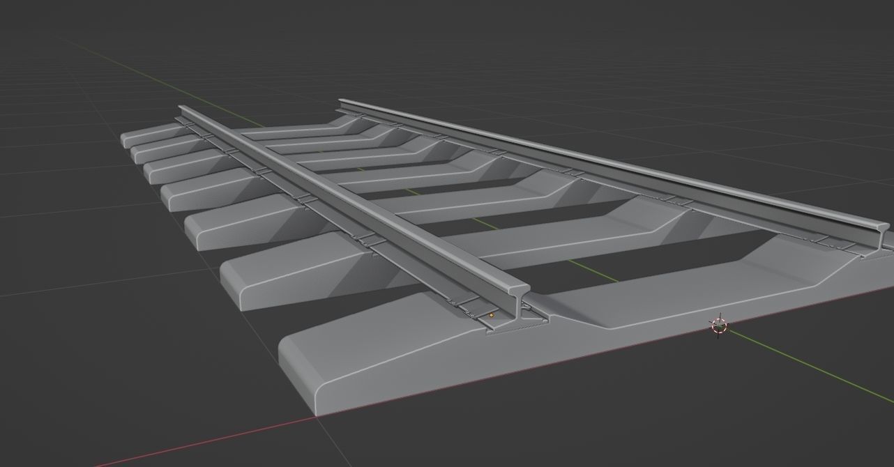 Rail 4M Low-poly 3D model_9