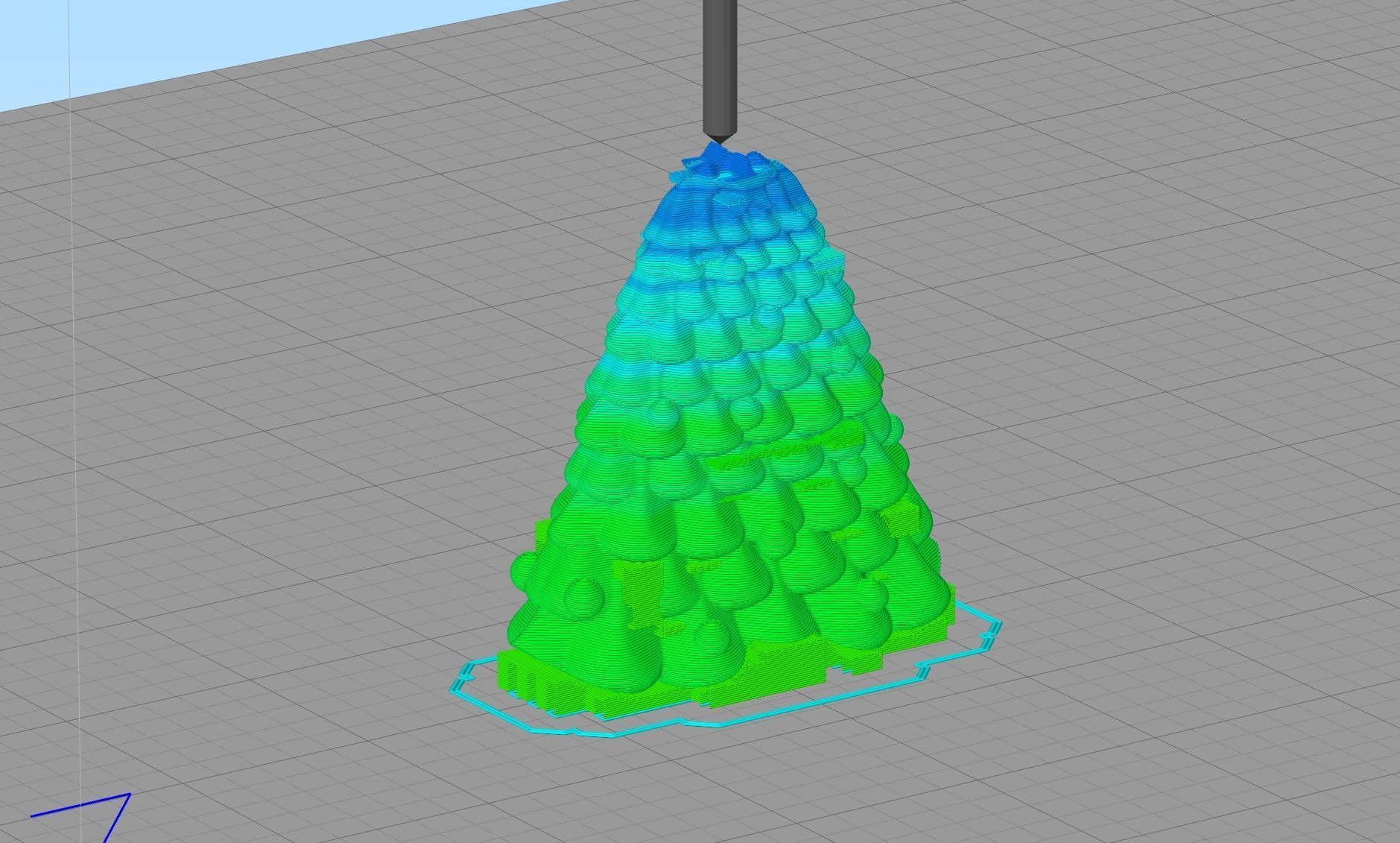 minimal christmas tree 3D print model_4