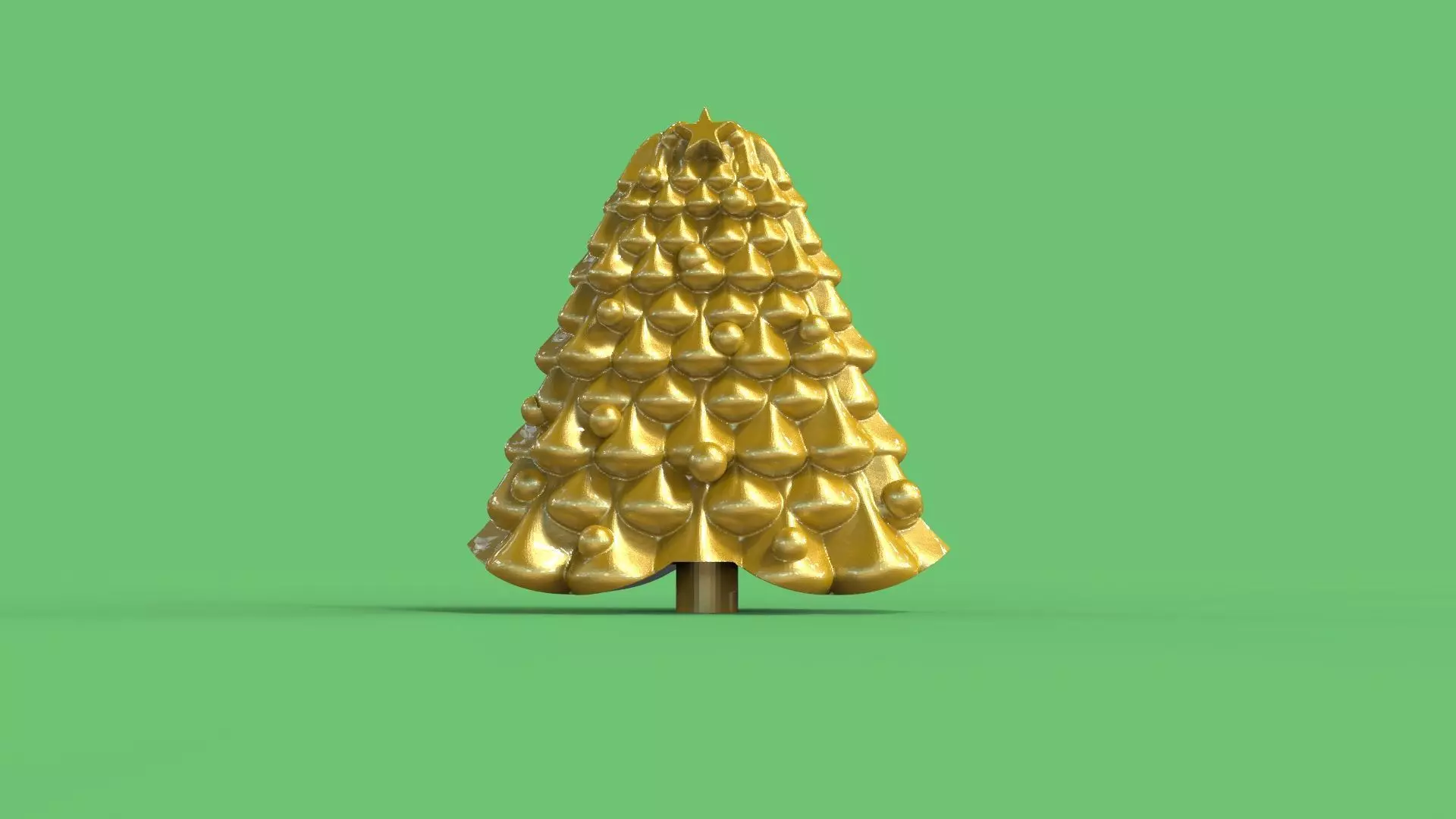 minimal christmas tree 3D print model_0