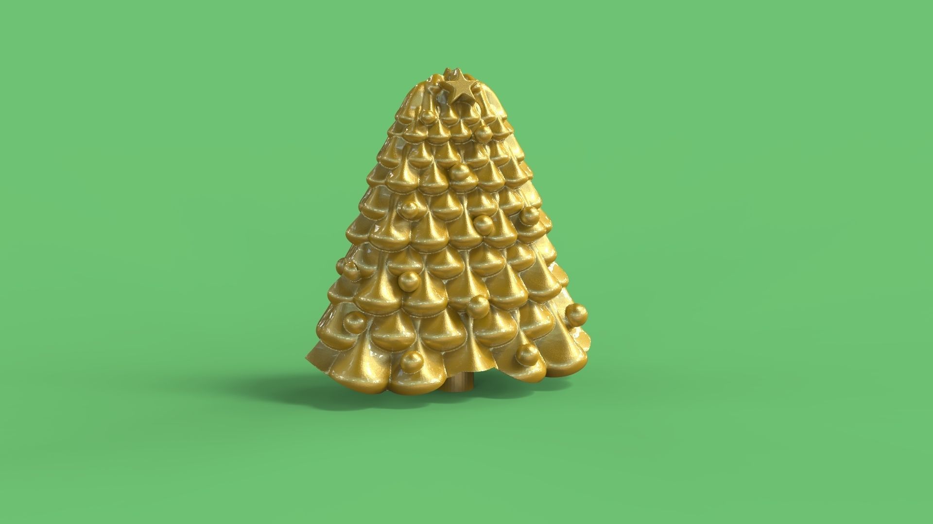 minimal christmas tree 3D print model_1