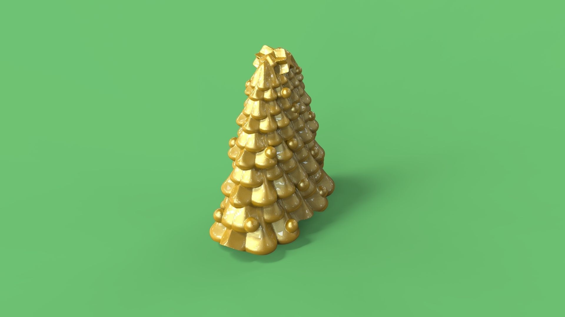 minimal christmas tree 3D print model_2