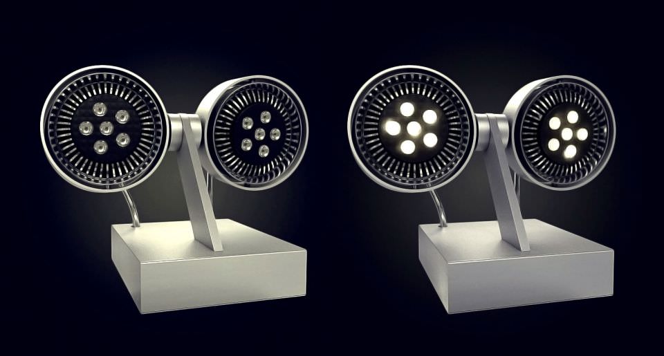 Modern Lamps Collection 3D model_3