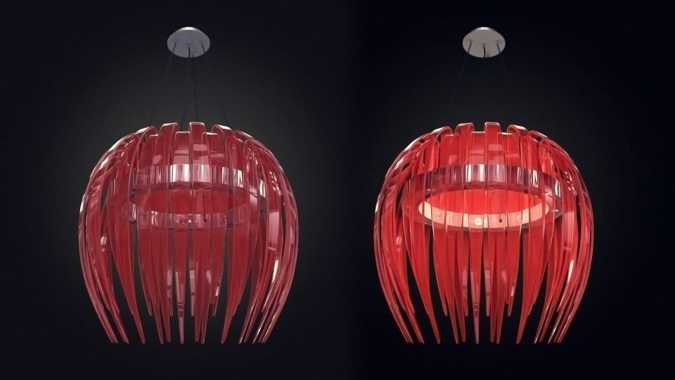 Modern Lamps Collection 3D model_5