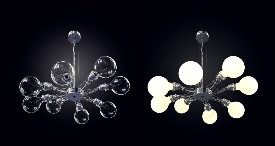 Modern Lamps Collection 3D model_4