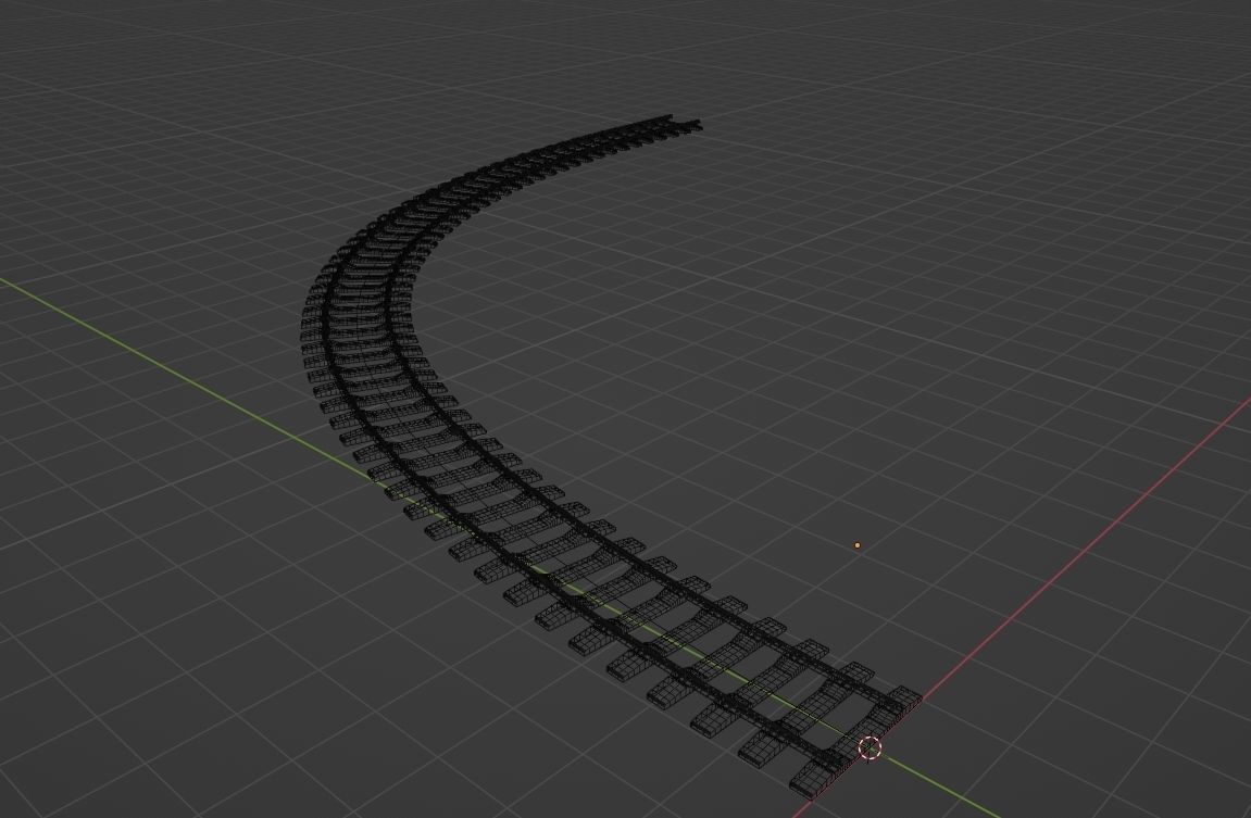 3D model Rail Curve VR / AR / low-poly | CGTrader