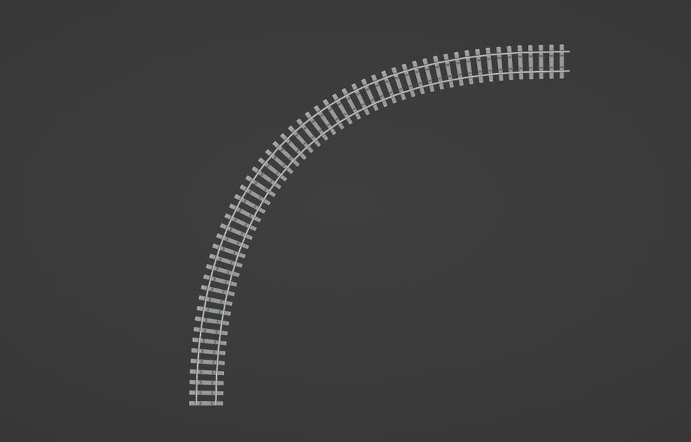 3D model Rail Curve VR / AR / low-poly | CGTrader