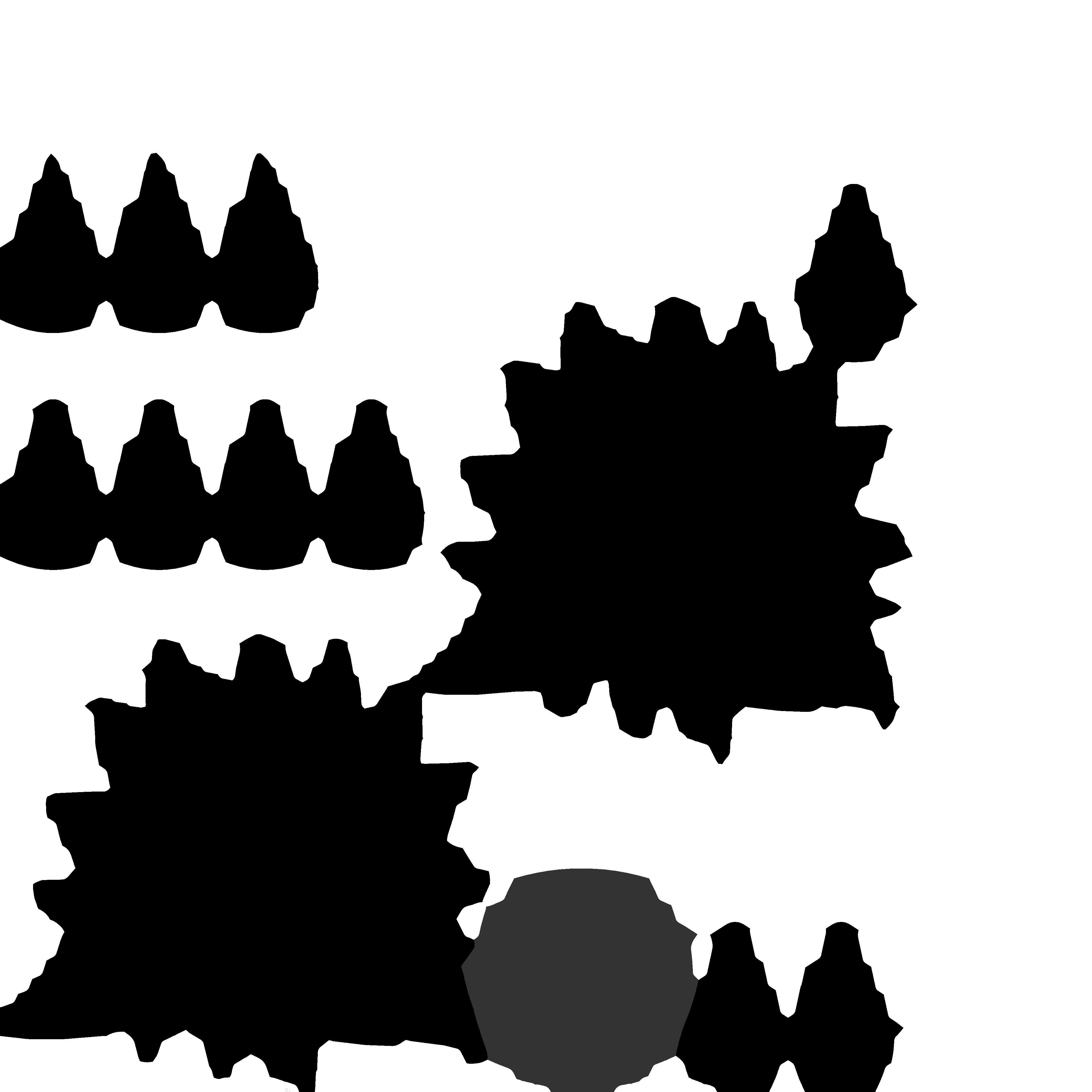 Sunflower Wind Chime Low-poly 3D model_12