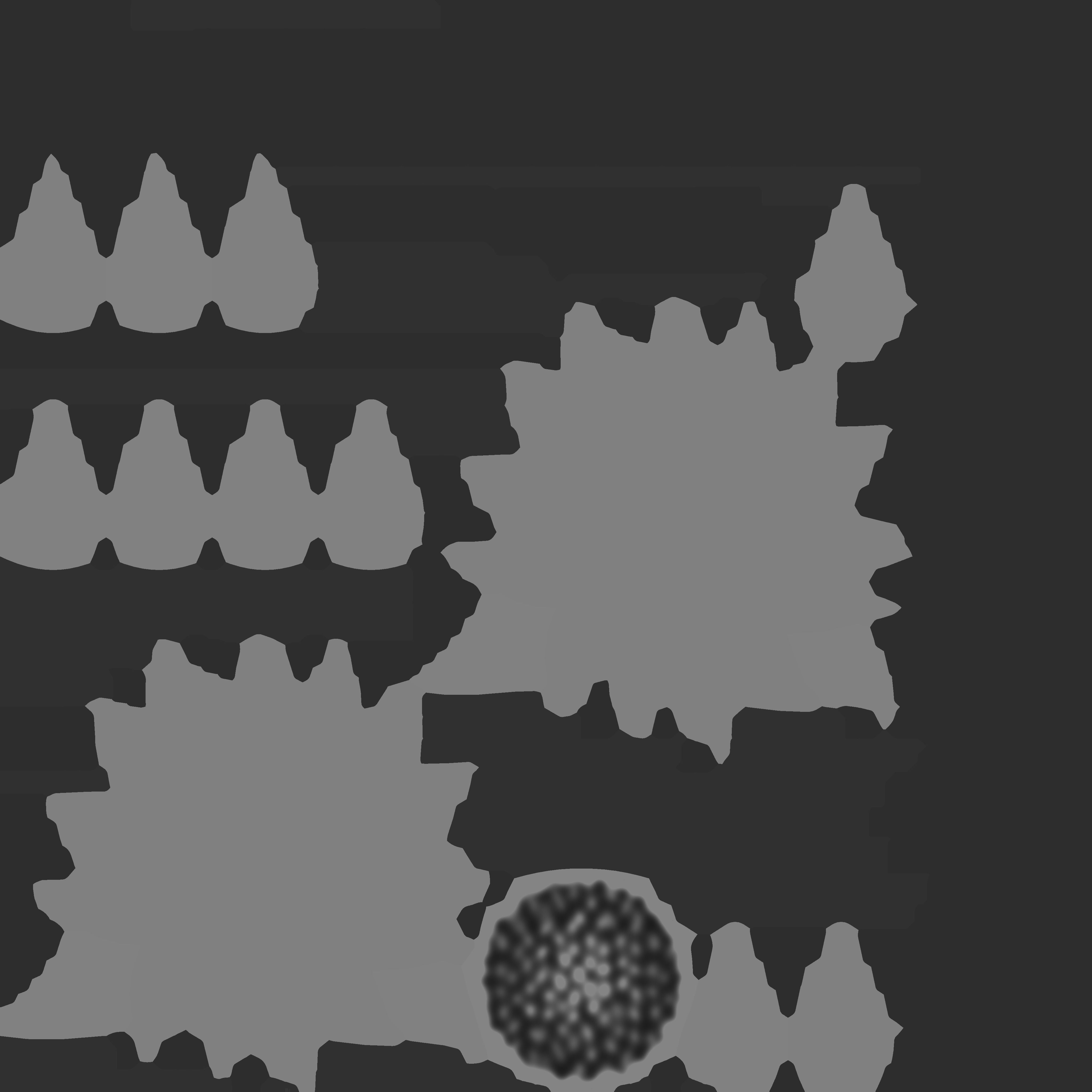 Sunflower Wind Chime Low-poly 3D model_13