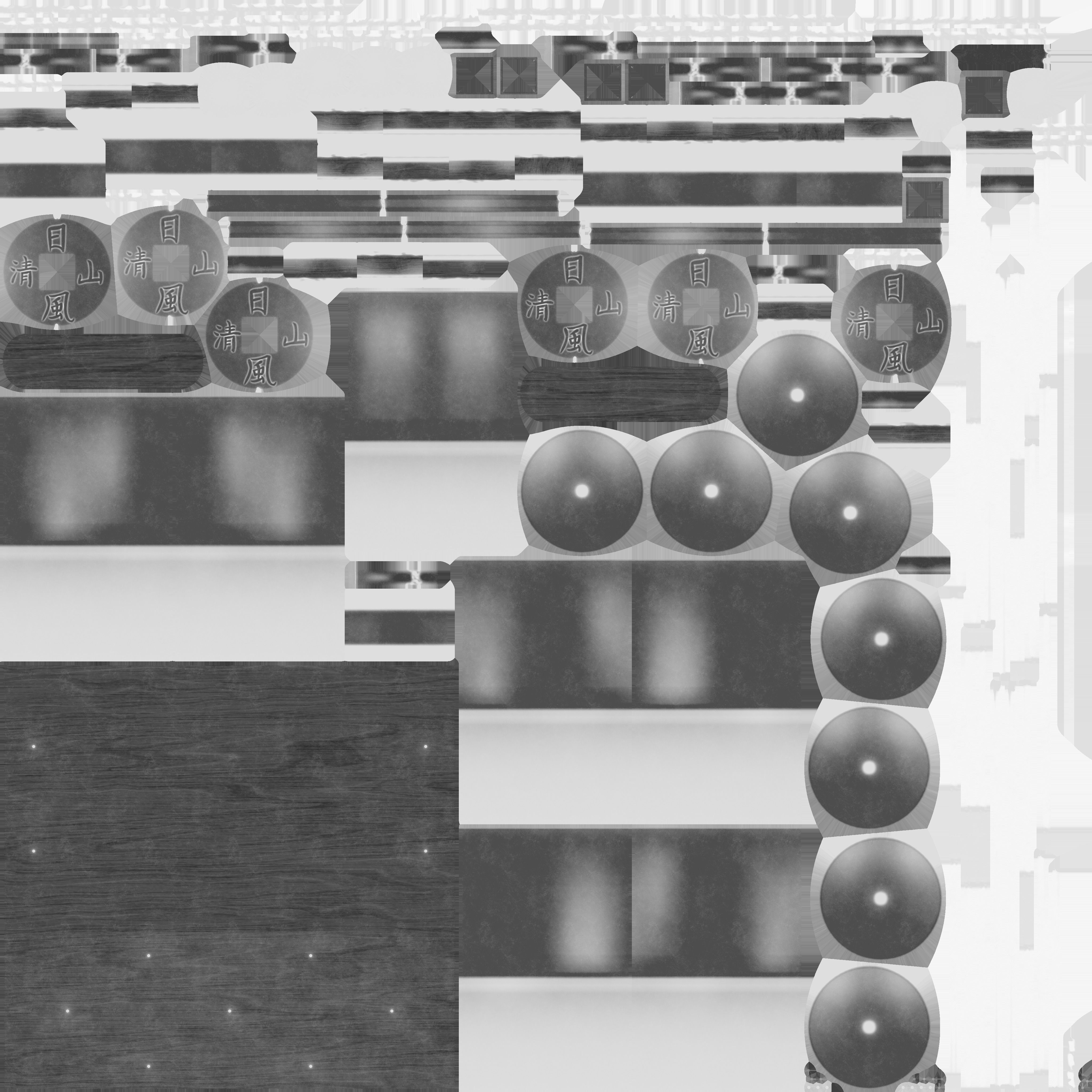 Japanese Style Bell Wind Chime Low-poly 3D model_14