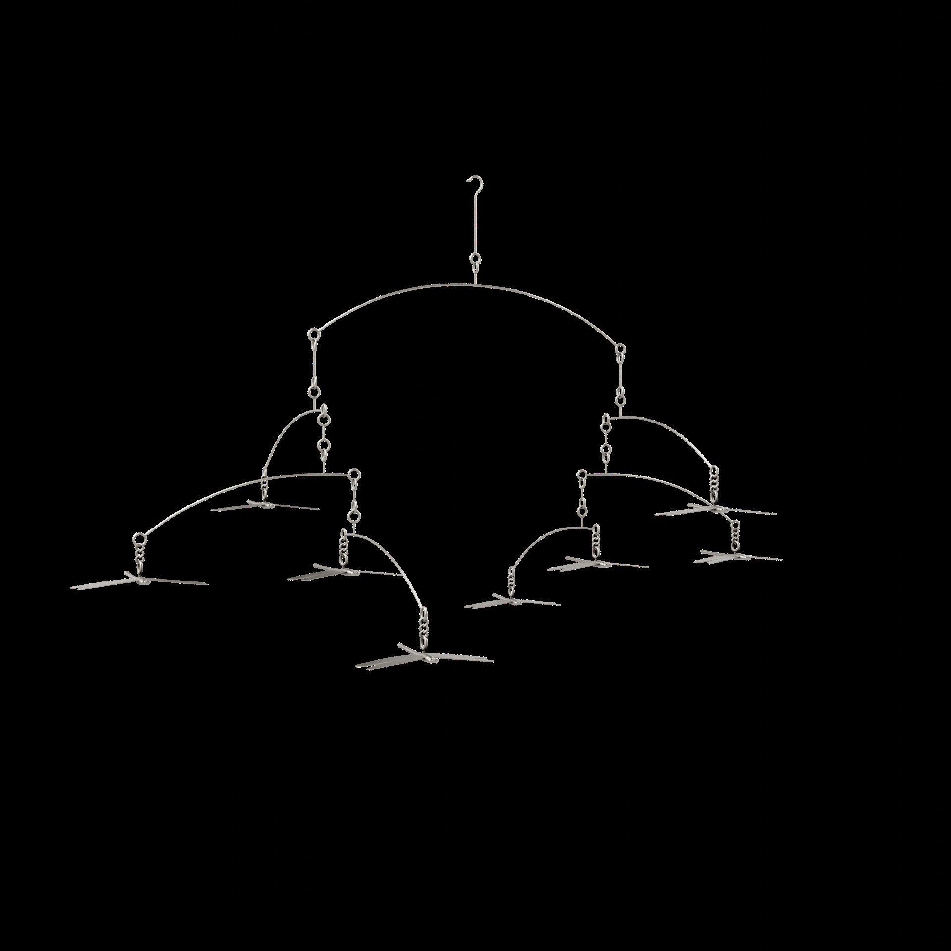 Dragonfly Wind Chime Low-poly 3D model_9