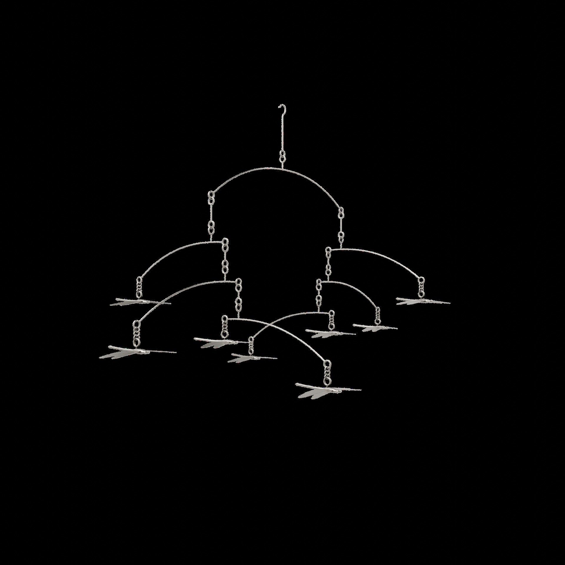 Dragonfly Wind Chime Low-poly 3D model_6