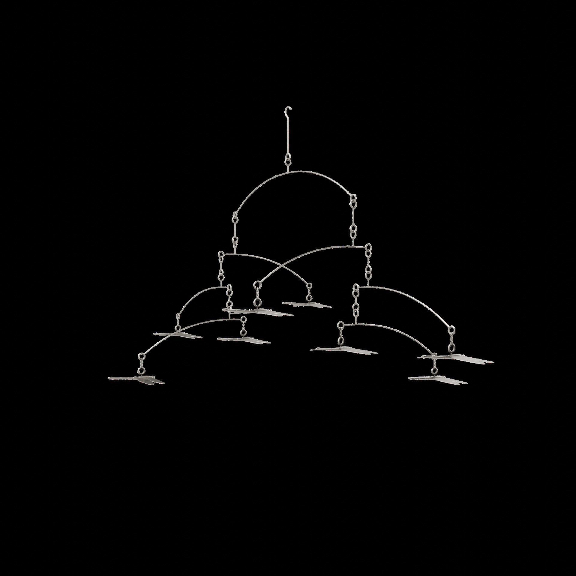 Dragonfly Wind Chime Low-poly 3D model_10