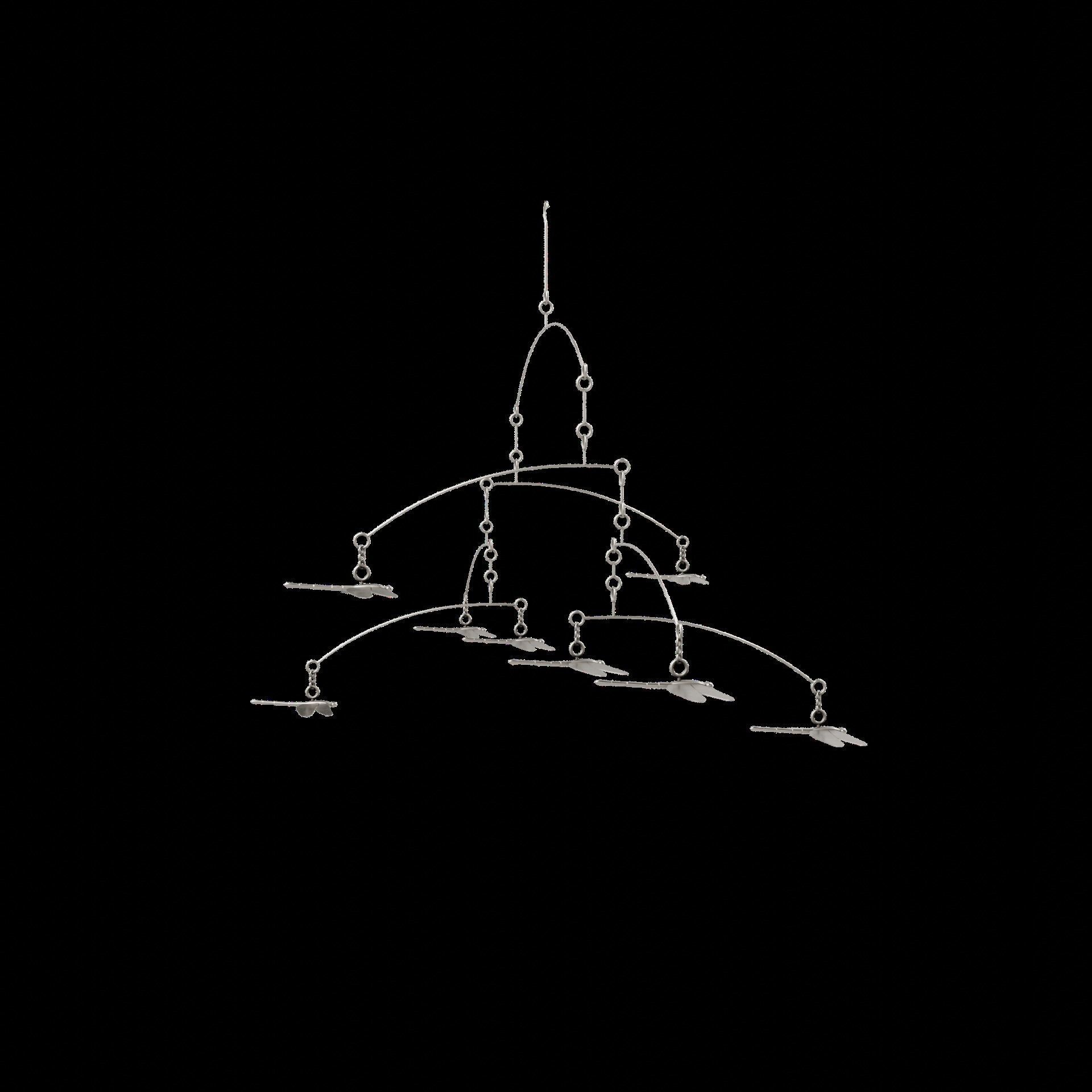 Dragonfly Wind Chime Low-poly 3D model_8