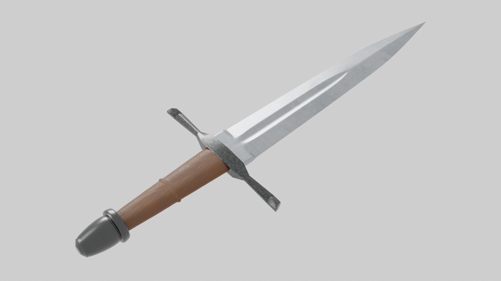 Knights Dagger Low-poly 3D model_25