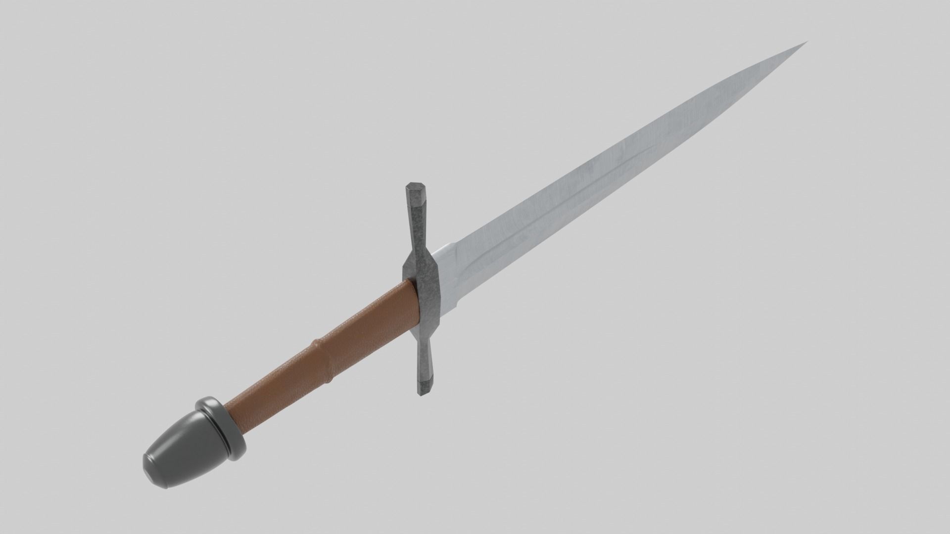 Knights Dagger Low-poly 3D model_31