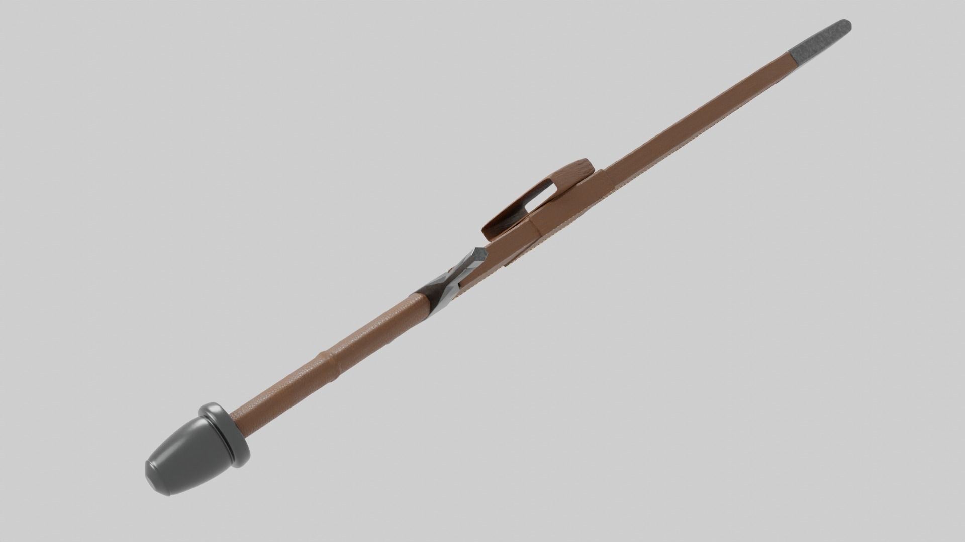 Knights Dagger Low-poly 3D model_18